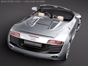 Audi R8 Spyder 3D 模型