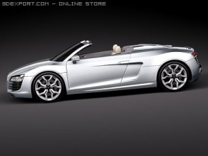 Audi R8 Spyder 3D 模型