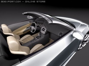 Audi R8 Spyder 3D 模型