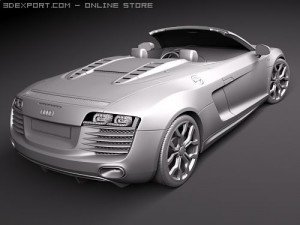 Audi R8 Spyder 3D 模型