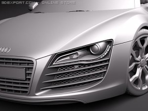 Audi R8 Spyder 3D 模型