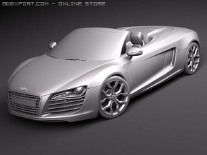 Audi R8 Spyder 3D 模型