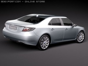 Saab 9-5 Sedan 3D Model