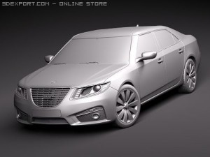 Saab 9-5 Sedan 3D Model