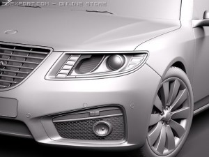 Saab 9-5 Sedan 3D Model