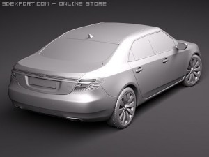 Saab 9-5 Sedan 3D Model