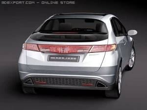 Honda Civic 2010 Europe-Japan 3D Model