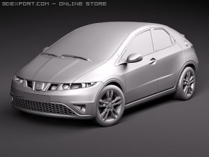 Honda Civic 2010 Europe-Japan 3D Model