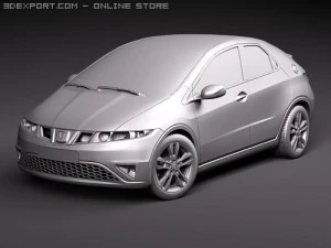 Honda Civic 2010 Europe-Japan 3D Model