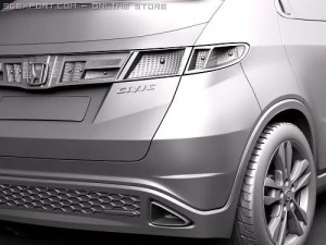 Honda Civic 2010 Europe-Japan 3D Model