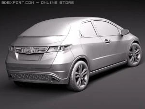 Honda Civic 2010 Europe-Japan 3D Model