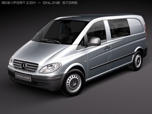 Mercedes-Benz Vito 2009 3D Model