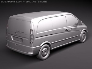 Mercedes-Benz Vito 2009 3D Model