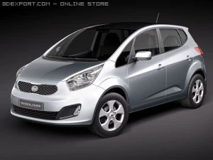 Kia Venga Hatchback 2010 Model 3D