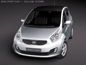 Kia Venga Hatchback 2010 3D Model