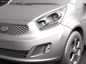 Kia Venga Hatchback 2010 Modèle 3D
