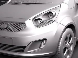 Kia Venga Hatchback 2010 3D Model