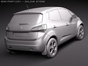 Kia Venga Hatchback 2010 Modèle 3D