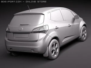 Kia Venga Hatchback 2010 3D Model