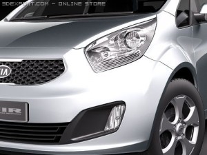 Kia Venga Hatchback 2010 Modèle 3D