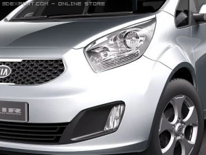 Kia Venga Hatchback 2010 3D Model