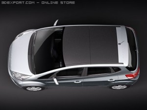 Kia Venga Hatchback 2010 Modèle 3D