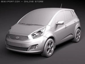 Kia Venga Hatchback 2010 3D Model