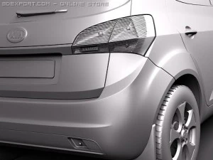 Kia Venga Hatchback 2010 3D Model
