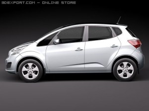 Kia Venga Hatchback 2010 Modèle 3D