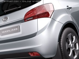 Kia Venga Hatchback 2010 Modèle 3D
