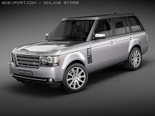 Range Rover 2010 3D Model .c4d .max .obj .3ds .fbx .stl .blend 