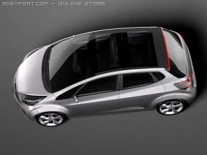Average General Electric Car 2012 3D Model