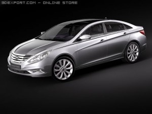 Hyundai YF Sonata I45 2010 3D Model