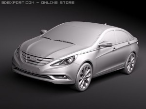 Hyundai YF Sonata I45 2010 3D Model