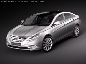 Hyundai YF Sonata I45 2010 3D 모델