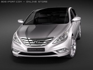 Hyundai YF Sonata I45 2010 3D Model
