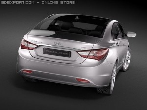 Hyundai YF Sonata I45 2010 3D Model