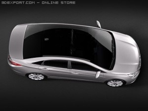 Hyundai YF Sonata I45 2010 3D Model