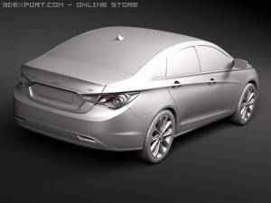 Hyundai YF Sonata I45 2010 3D Model