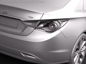 Hyundai YF Sonata I45 2010 3D Model