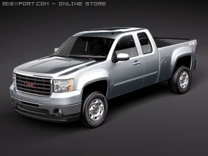 GMC Sierra 2500hd cabina extendida Modelo 3D