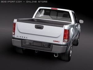GMC Sierra 2500hd Extended Cab Modelo 3D