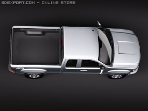 GMC Sierra 2500hd Extended Cab Modelo 3D