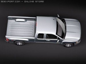 Chevrolet Silverado 2500hd Extended Cab 2010 3D Model