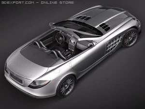Mercedes-Benz SLR Mclaren Roadster 722s 3D Model