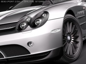 Mercedes-Benz SLR Mclaren Roadster 722s Modello 3D