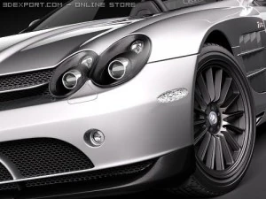 Mercedes-Benz SLR Mclaren Roadster 722s 3D Model