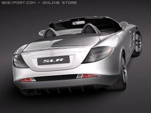 Mercedes-Benz SLR Mclaren Roadster 722s 3D Model