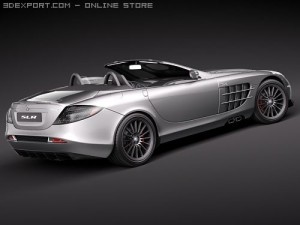 Mercedes-Benz SLR Mclaren Roadster 722s Modello 3D
