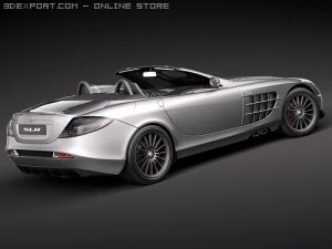 Mercedes-Benz SLR Mclaren Roadster 722s 3D Model